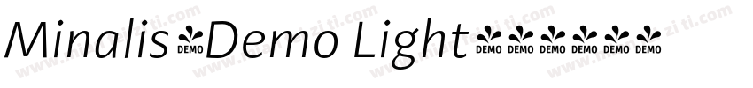 Minalis_Demo Light字体转换